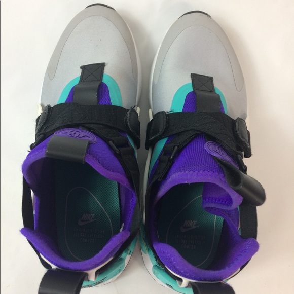 Nike Air Huarache City Size 8 Gray Purple Aqua - Picture 11 of 11